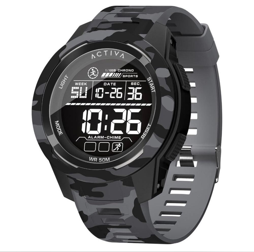 Activa X Invicta Ranger X Terrain Digital Men’s Watch 45mm Black Camo New